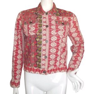 Gramicci Jacket, M, Multicolor Boho, Button front/Collar, Long sleeves, Pockets